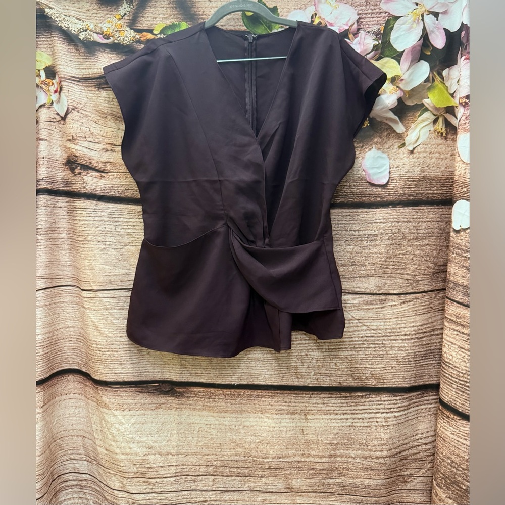 Elegant Women's Top Dark Purple